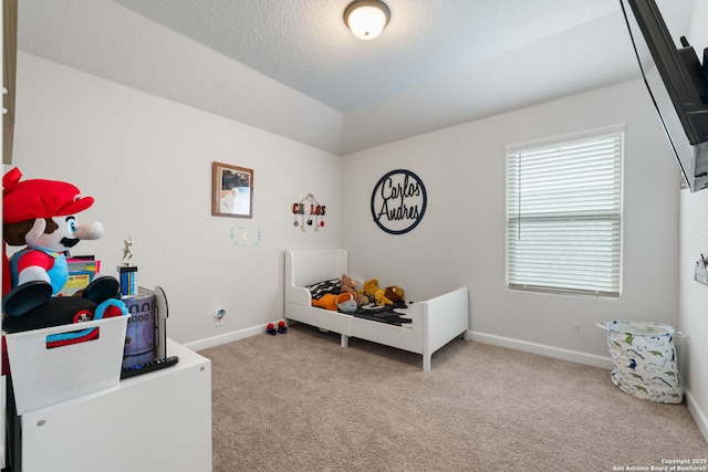 375 Sonata Cyn, Spring Branch, TX 78070 - carpeted bedroom with baseboards and vaulted ceiling