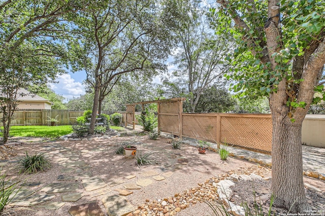 1730 Escada, San Antonio, TX 78258 - fenced backyard featuring a patio area