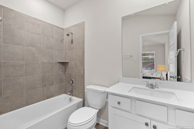 3065 Charyn Way, New Braunfels, TX 78132 - bathroom with ensuite bath, vanity, toilet, and tub / shower combination