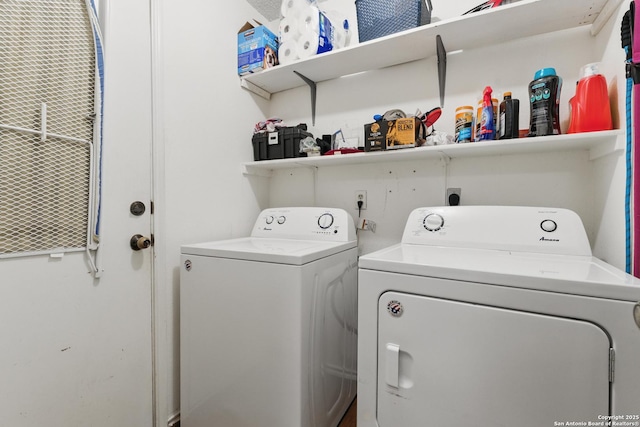 2435 Westgard, San Antonio, TX 78245 - laundry area with washer and clothes dryer