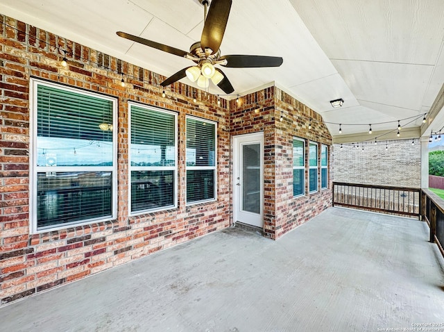 2826 Running Fawn, San Antonio, TX 78261 - view of patio / terrace featuring a ceiling fan