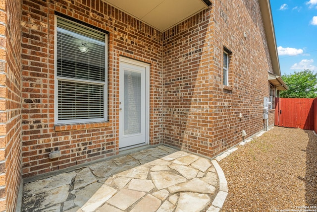 1210 Magellan, Windcrest, TX 78239 - doorway to property featuring brick siding