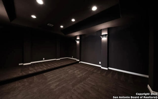 1210 Magellan, Windcrest, TX 78239 - unfurnished room with dark carpet, baseboards, and recessed lighting