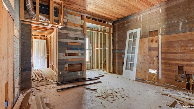 160 E Klein, New Braunfels, TX 78130 - misc room featuring wood walls