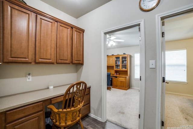 703 Point Spgs, San Antonio, TX 78253 - office featuring built in desk, ceiling fan, and baseboards