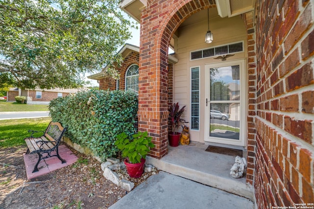 703 Point Spgs, San Antonio, TX 78253 - entrance to property with brick siding