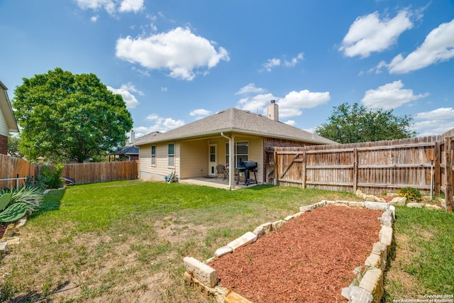 703 Point Spgs, San Antonio, TX 78253 - rear view of property with a chimney and a patio