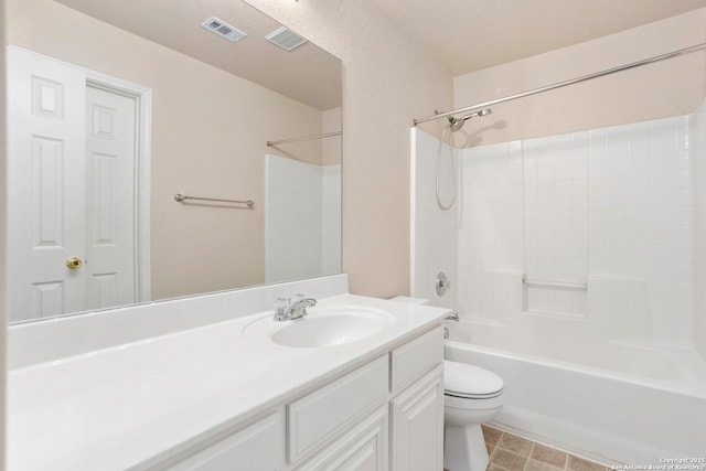 4222 Manitou Bay, San Antonio, TX 78259 - bathroom with toilet, vanity, and washtub / shower combination