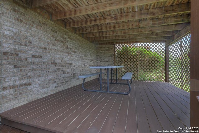 821 Lakeview, Canyon Lake, TX 78133 - view of wooden deck