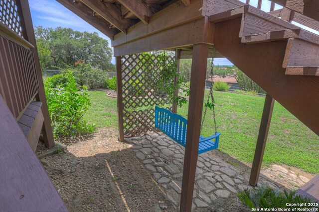 821 Lakeview, Canyon Lake, TX 78133 - view of yard featuring a patio