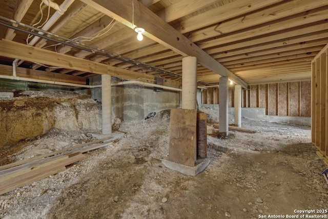 821 Lakeview, Canyon Lake, TX 78133 - view of unfinished basement