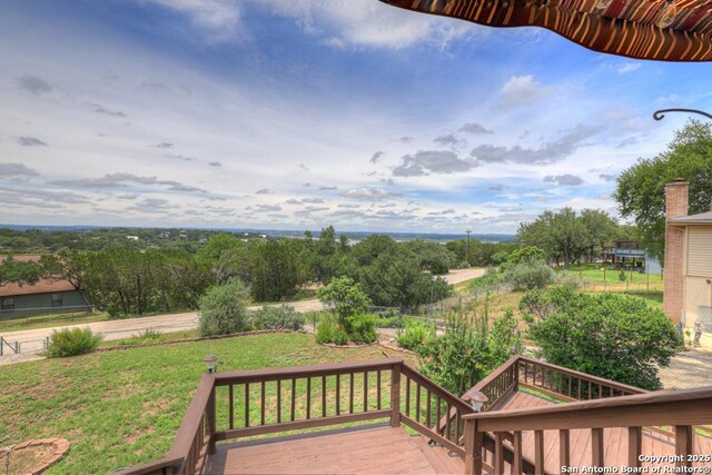 821 Lakeview, Canyon Lake, TX 78133 - view of deck