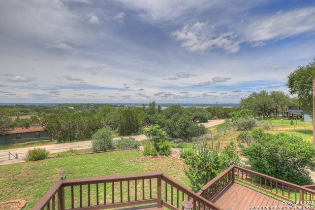 821 Lakeview, Canyon Lake, TX 78133 - view of wooden terrace