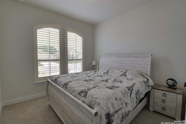 128 Maravillas, Boerne, TX 78006 - bedroom featuring multiple windows, light carpet, and baseboards