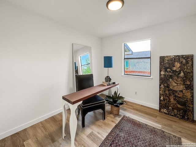 1412 Laurie, Canyon Lake, TX 78133 - office with wood finished floors and baseboards