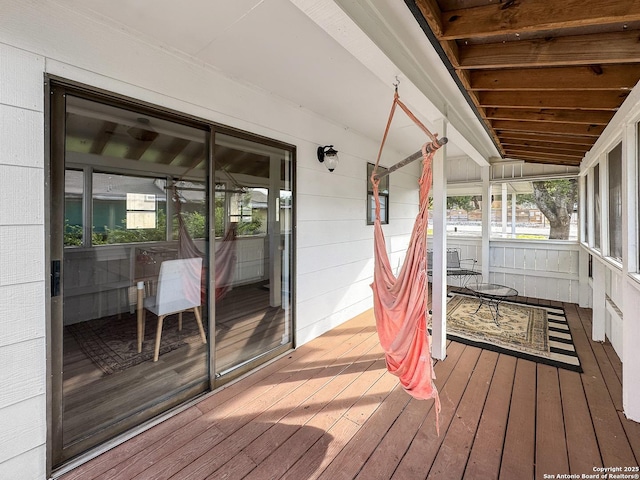 1412 Laurie, Canyon Lake, TX 78133 - view of wooden terrace