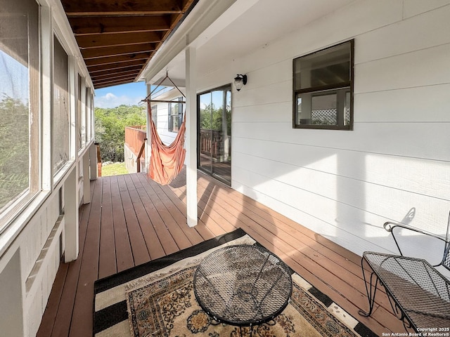 1412 Laurie, Canyon Lake, TX 78133 - view of wooden terrace