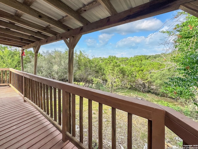 1412 Laurie, Canyon Lake, TX 78133 - deck featuring a view of trees