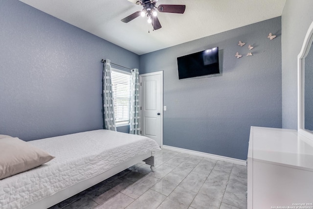 5722 Pioneer Rdg, San Antonio, TX 78245 - bedroom with a ceiling fan and baseboards