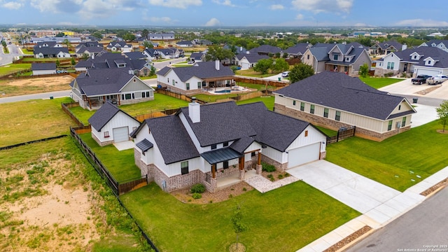 104 Bayberry Ct, La Vernia, TX 78121 - aerial perspective of suburban area