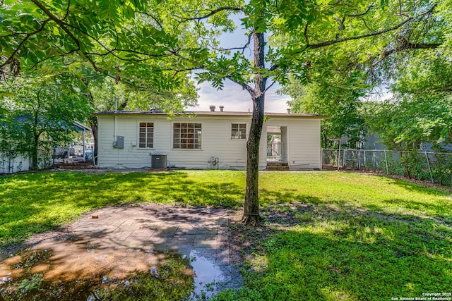 135 Englewood, San Antonio, TX 78213 - back of property with central AC