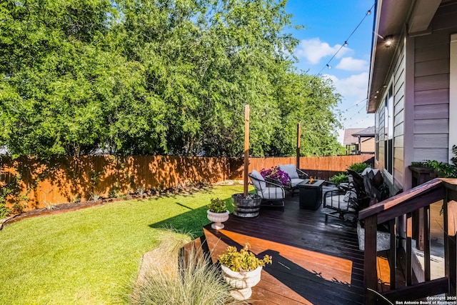 891 Noel, New Braunfels, TX 78130 - wooden terrace featuring an outdoor hangout area