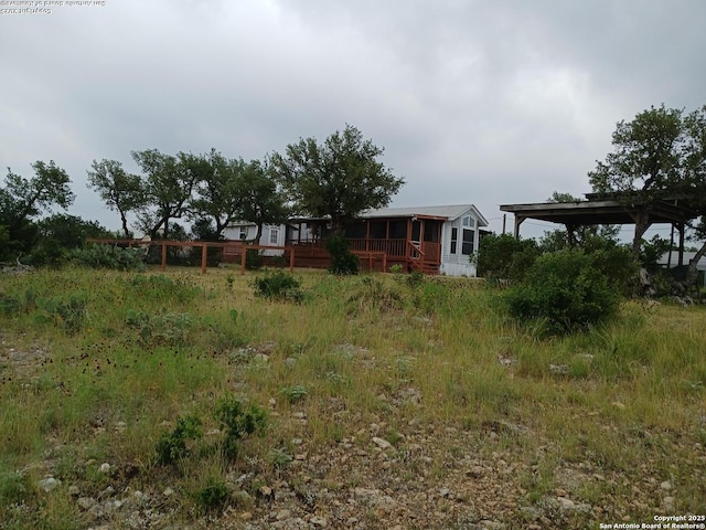 2362 Timbercreek, Pipe Creek, TX 78063 - view of yard featuring a deck