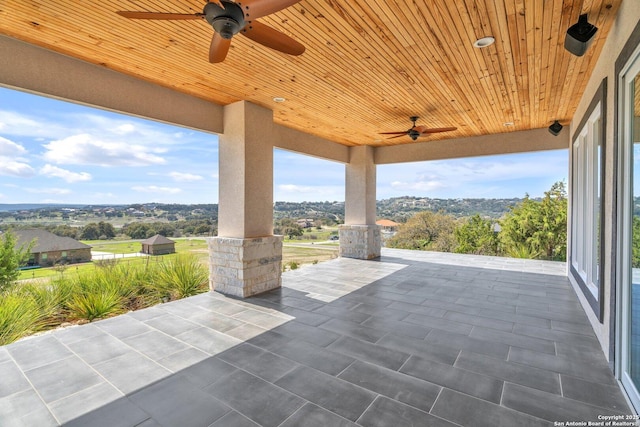 142 Wizard, Spring Branch, TX 78070 - view of patio / terrace featuring a ceiling fan