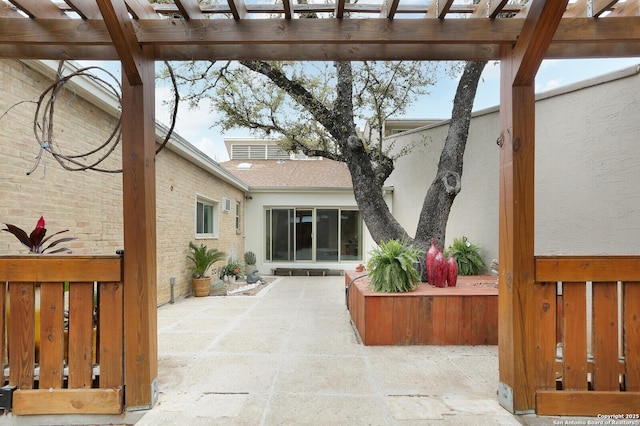 3811 E Songbird Ln, San Antonio, TX 78229 - view of patio with a pergola
