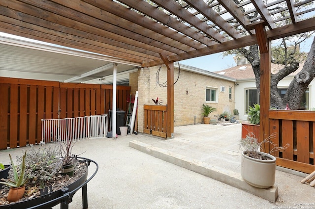 3811 E Songbird Ln, San Antonio, TX 78229 - view of patio featuring a pergola