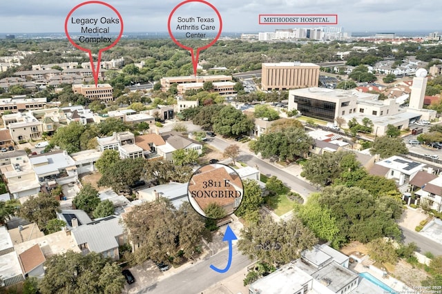 3811 E Songbird Ln, San Antonio, TX 78229 - bird's eye view
