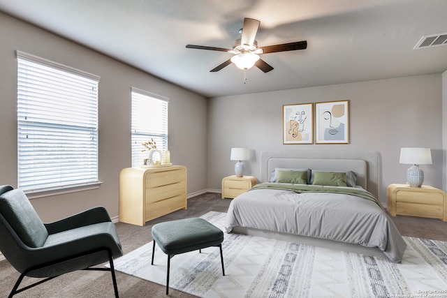 5614 Burr Blf, San Antonio, TX 78266 - carpeted bedroom featuring a ceiling fan and baseboards