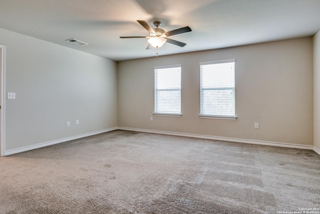 5614 Burr Blf, San Antonio, TX 78266 - empty room with carpet flooring, ceiling fan, and baseboards