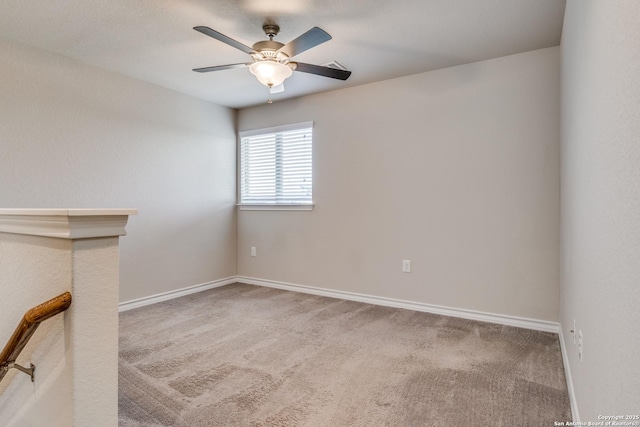 5614 Burr Blf, San Antonio, TX 78266 - unfurnished room featuring carpet flooring, ceiling fan, and baseboards