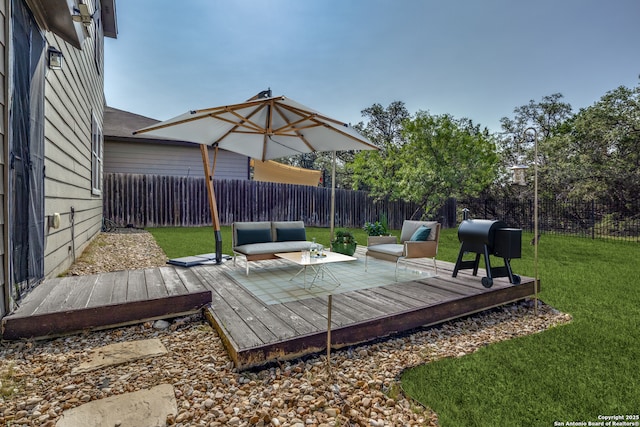 5614 Burr Blf, San Antonio, TX 78266 - view of patio with a deck