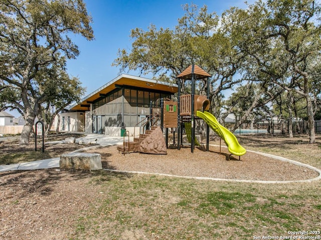 5614 Burr Blf, San Antonio, TX 78266 - view of jungle gym