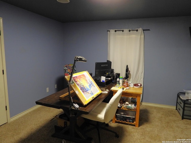 155 Scenic Cir, Lakehills, TX 78063 - carpeted office featuring baseboards