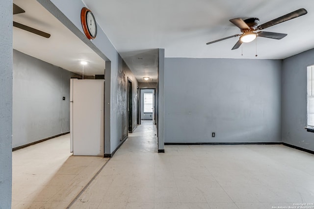 2927 Lasses, San Antonio, TX 78223 - empty room with a ceiling fan and light floors