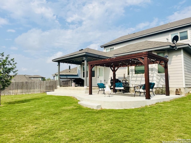 4902 Oxbow Bnd, Saint Hedwig, TX 78152 - back of house with a gazebo and a patio area