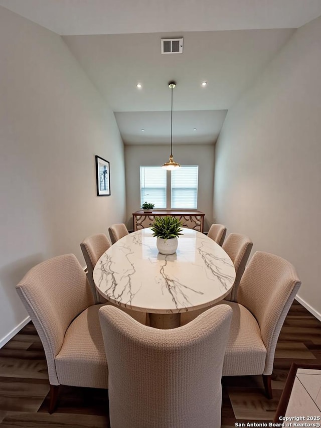 4823 Cambridge Park, Converse, TX 78109 - dining area featuring dark wood-style flooring, baseboards, and recessed lighting