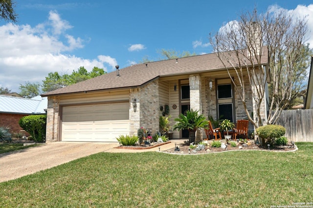 14026 Fairway Oaks, San Antonio, TX 78217 - single story home with brick siding, driveway, a garage, and roof with shingles