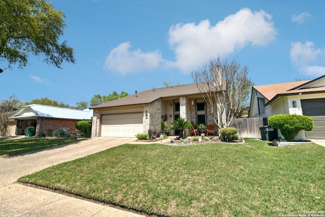 14026 Fairway Oaks, San Antonio, TX 78217 - ranch-style home featuring brick siding, an attached garage, and concrete driveway
