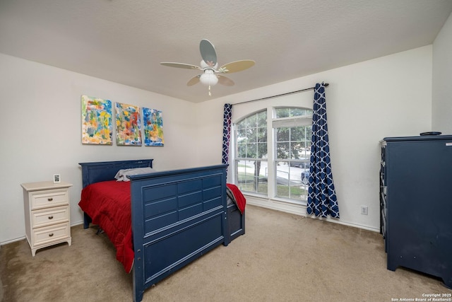 4706 Granite Shls, San Antonio, TX 78244 - carpeted bedroom featuring a ceiling fan