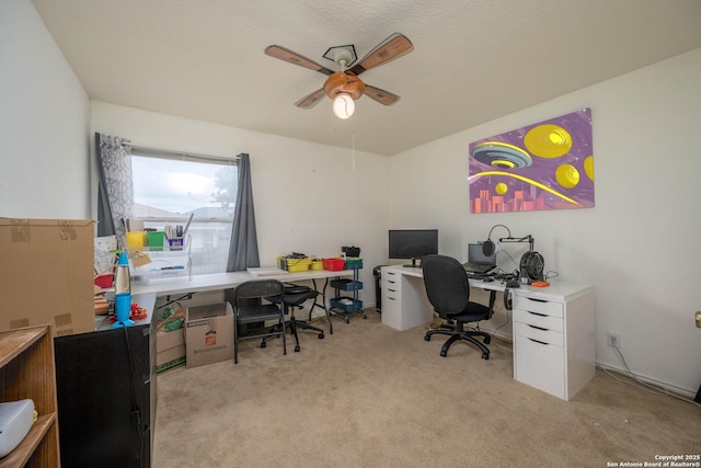 4706 Granite Shls, San Antonio, TX 78244 - office space featuring ceiling fan and carpet floors