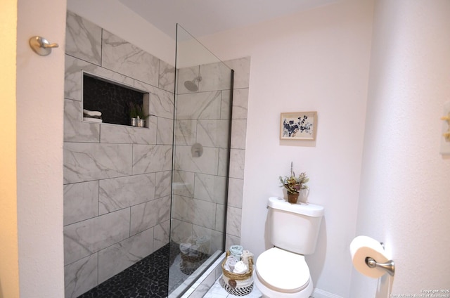 3160 Weil, Marion, TX 78124 - full bathroom with toilet, a walk in shower, and baseboards