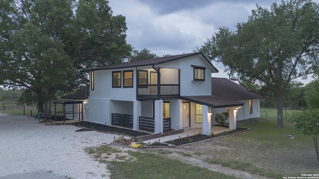 3160 Weil, Marion, TX 78124 - view of front facade with a balcony