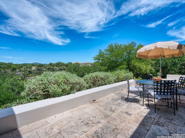 2835 Palomino Spgs, Bandera, TX 78003 - view of patio / terrace with outdoor dining space