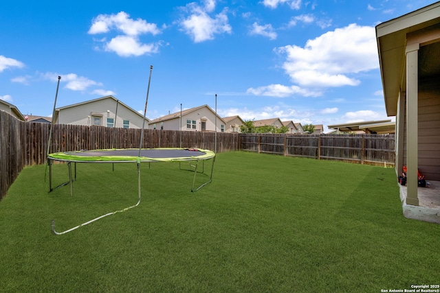 31646 Untrodden Way, Bulverde, TX 78163 - view of yard featuring a trampoline