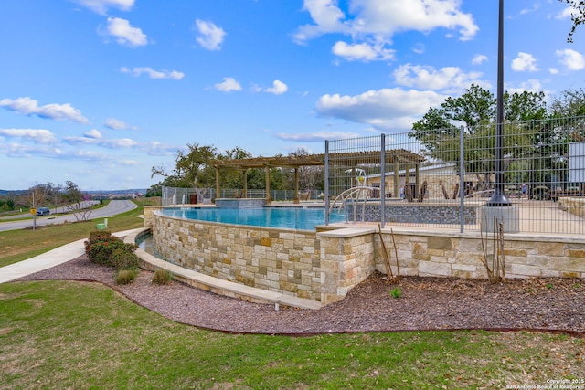 31646 Untrodden Way, Bulverde, TX 78163 - outdoor pool with a pergola