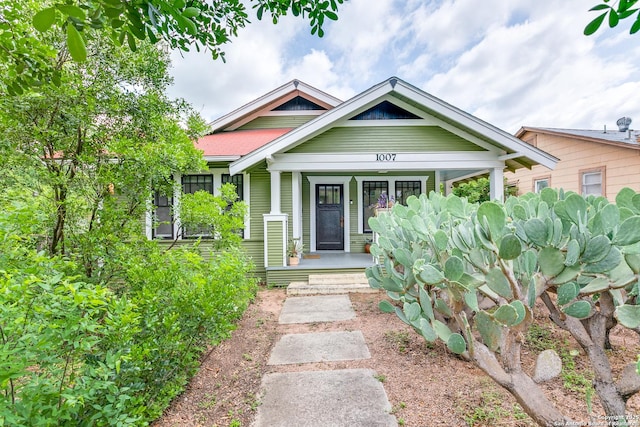1007AND1013 Fulton, San Antonio, TX 78201 - view of front of home featuring covered porch